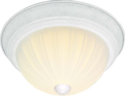 Dome Fixture (13") (White) (Frosted Glass)