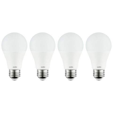LED A19 Light Bulb (14 Watt) (65K) (4 Pack)