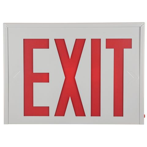 Wall Mount Exit Light w Back Up Battery (NYC Approved)