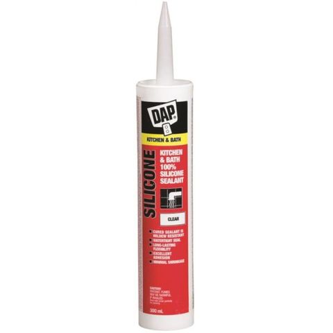 Kitchen & Bath Silicone Caulk (9.8 oz) (White)