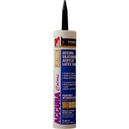 Accura Silicone Latex Caulk (10.1 oz) (Black)