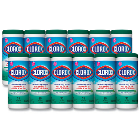 Clorox Disinfecting Wipes (Fresh Scent) (35 Pack) (12 Case)