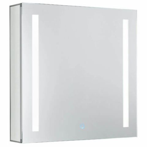 Aluminum Medicine Cabinet (24" x 24") (With Vertical LED)