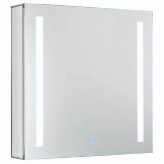 Aluminum Medicine Cabinet (24" x 24") (With Vertical LED)