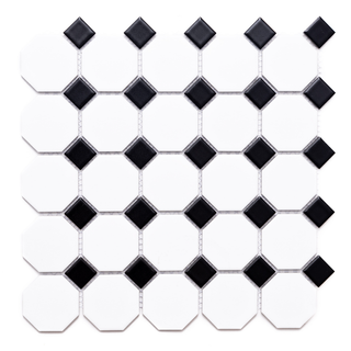 Octagon White w/ Black