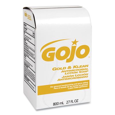 Gojo Bag-in-Box Dispenser Refill (Gold and Klean Lotion Soap) (12 Case)