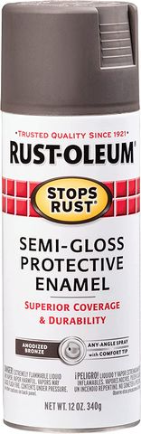 Stops Rust Enamel Spray Paint (12 oz) (Bronze)