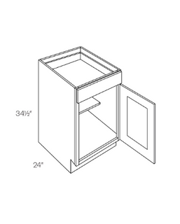 Oak Drawer Base Cabinet (12")