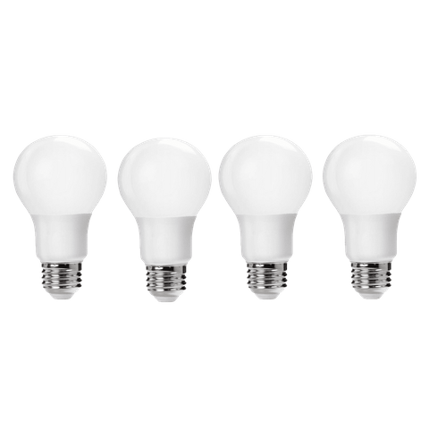 LED A19 Light Bulb (9 Watt) (30K) (4 Pack)