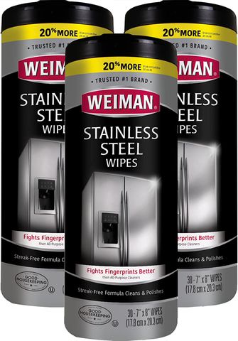 Weiman Stainless Steel Cleaner Wipes (3 Pack)