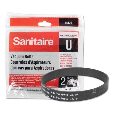 Upright Vacuum Replacement Belt, Flat Belt (2 Pack)