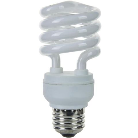 CFL Mini Spiral Light Bulb (E26) (9 Watt) (41K)