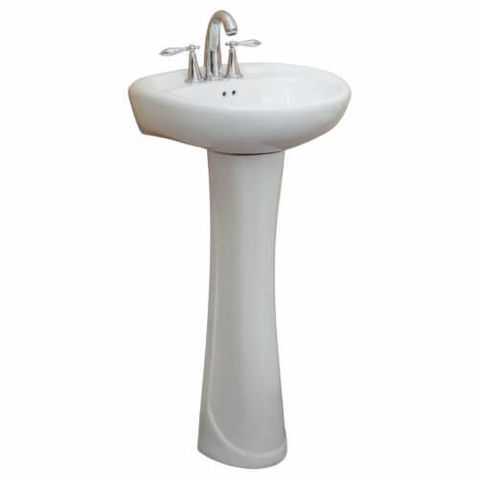 Prestige Pedestal Sink  (White) (20"x17")