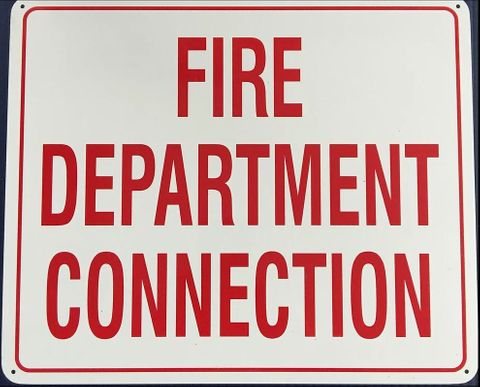 Fire Department Connection (Metal) (10" x 12")