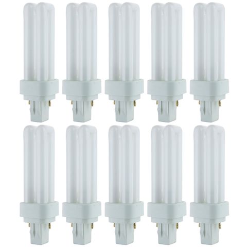 PLD Light Bulb (2-Pin GX23-2) (Quad Tube) (13 Watt) (65K) (10 Pack)