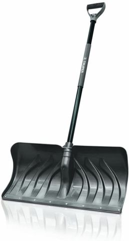 Poly Snow Pusher w/ Metal Strip 24"  (D-Handle)