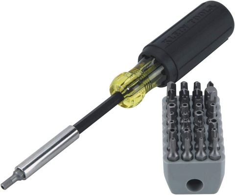 Klein Tools Magnetic Screwdriver with 32-Piece Bit Set