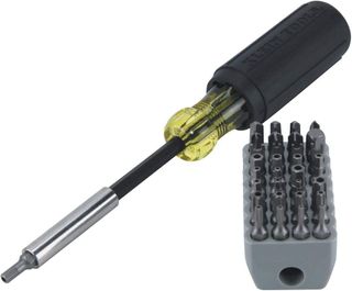 Klein Tools Magnetic Screwdriver with 32-Piece Bit Set