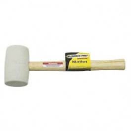 White Rubber Mallet Wood Handle (16 OZ)