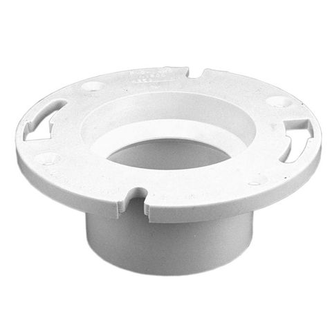 Toilet Bowl Floor Flange (PVC) (4" x 3")