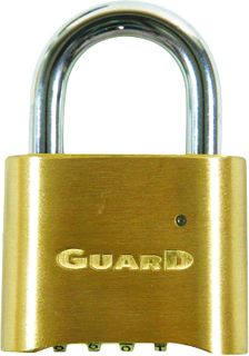 Brass Heavy Duty Solid Brass Resettable Combination Padlock (2")