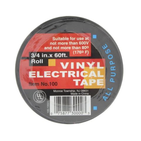 Vinyl Electric Tape (3/4'" x 60')