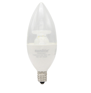 Decorative E12 Base Clear Dimmable Energy Star CRI90 (4.5 Watt 40 Equivalent) (27K) (6 pack)