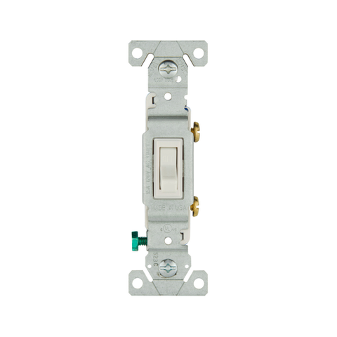 Single Pole Toggle Switch (White)