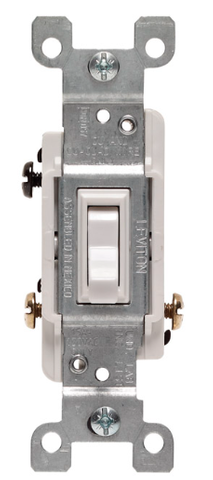 3-Way Toggle Switch (White)