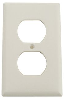 Standard Duplex Receptacle Plate (White)