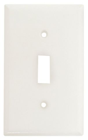 Standard Toggle Switch Plate (White)