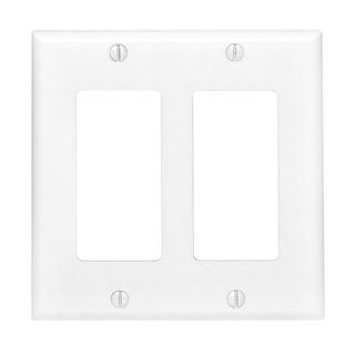 Decora Plate (White) (2 Gang)