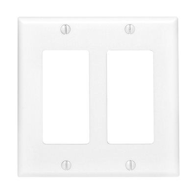 Decora Plate (White) (2 Gang)