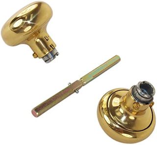 Brass Door Knob w/ Split Spindle (Pair)