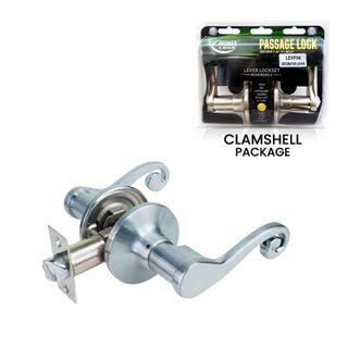 Scroll Lever Lockset (Satin Nickel) (Passage)