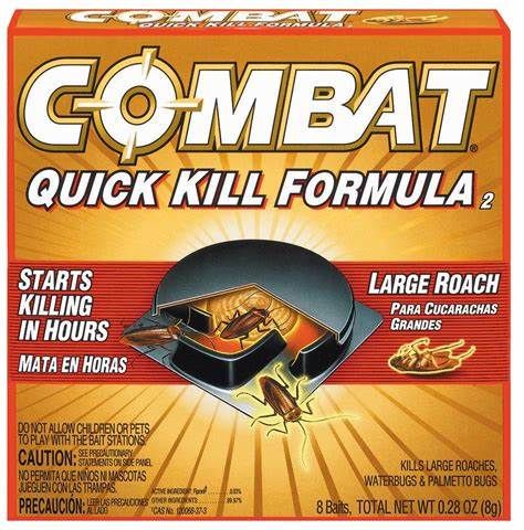 Combat Quick Kill Roach (12" X 8") (8 Baits)