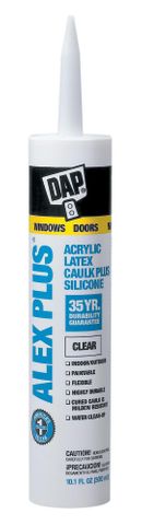 Alex Plus Latex Caulk (10.1 oz) (Clear)