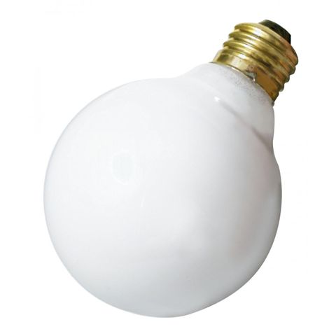 Small Globe - G25 Incandescent Globe Light Bulb (25 Watt) (White)