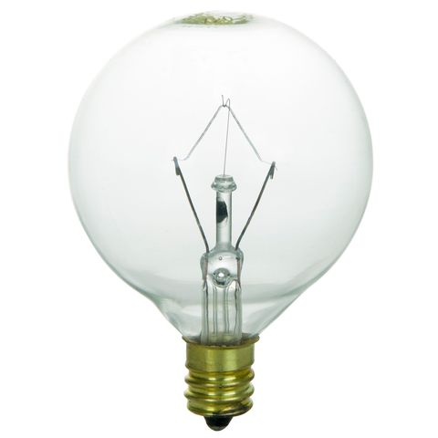 Small Globe - G16.5 Incandescent Globe Light Bulb (15 Watt) (Clear)