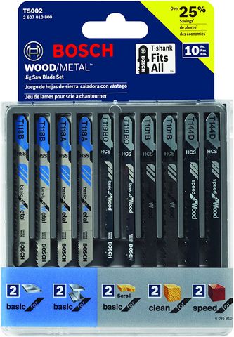 Jig Saw Blade Set (10 Piece)