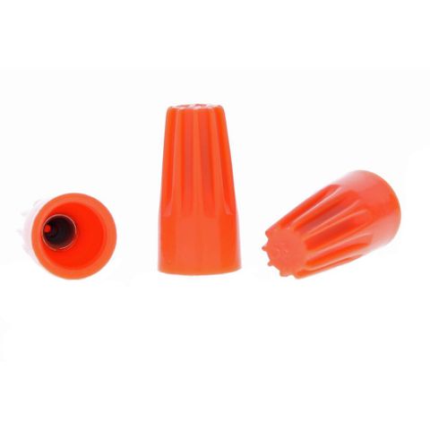 Orange Wire Nut (100 Pack) (Medium)