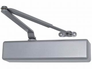 LCN Surface Closers Regular Arm Door Closer, PA Shoe, Aluminum Painted