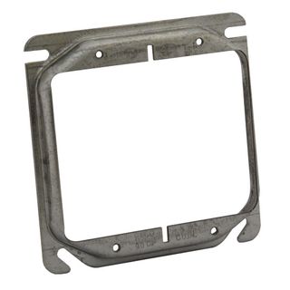 4" Square - 2 Gang Adapter Plate (1/2" Raised)