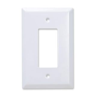 Decora / GFCI Jumbo Wall Plate (White) (Metal)