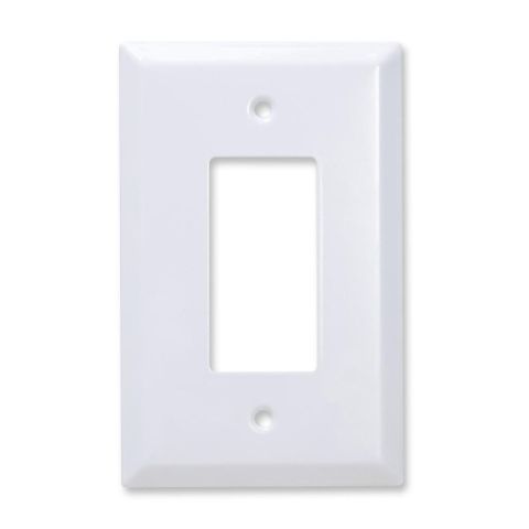 Decora / GFCI Jumbo Wall Plate (White) (Metal)