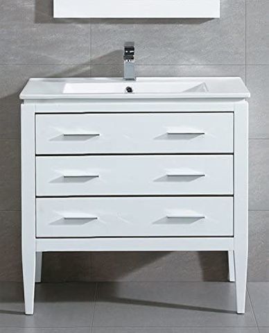 Glamour Wall Hung Vanity (White) (20")