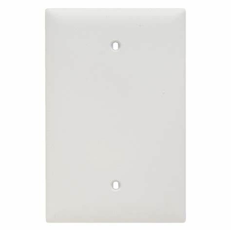 Jumbo Blank Plate (White) (Metal)