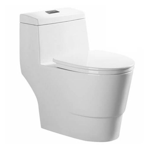 Modern One Piece Toilet w/ Seat