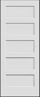 Five Panel Shaker Door (24"x80")