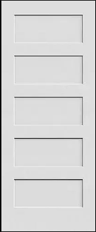 Five Panel Shaker Door